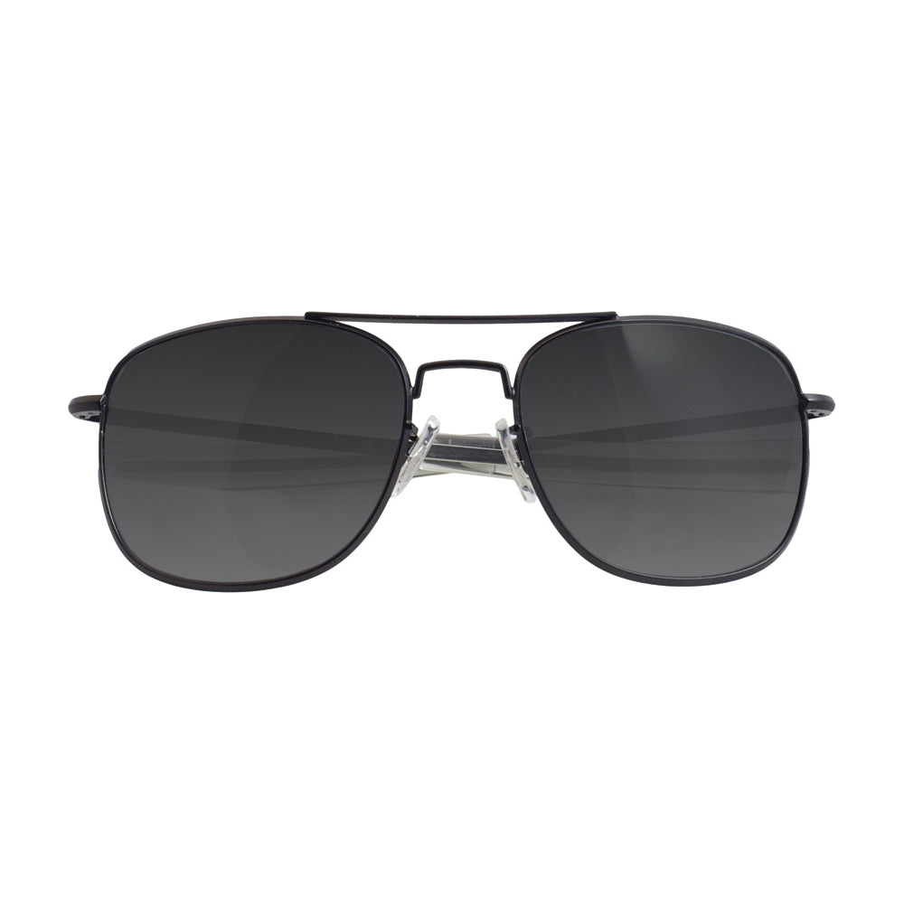 Gafas de sol polarizadas HUMVEE 52 mm negras con funda de cuero negro Humvee®