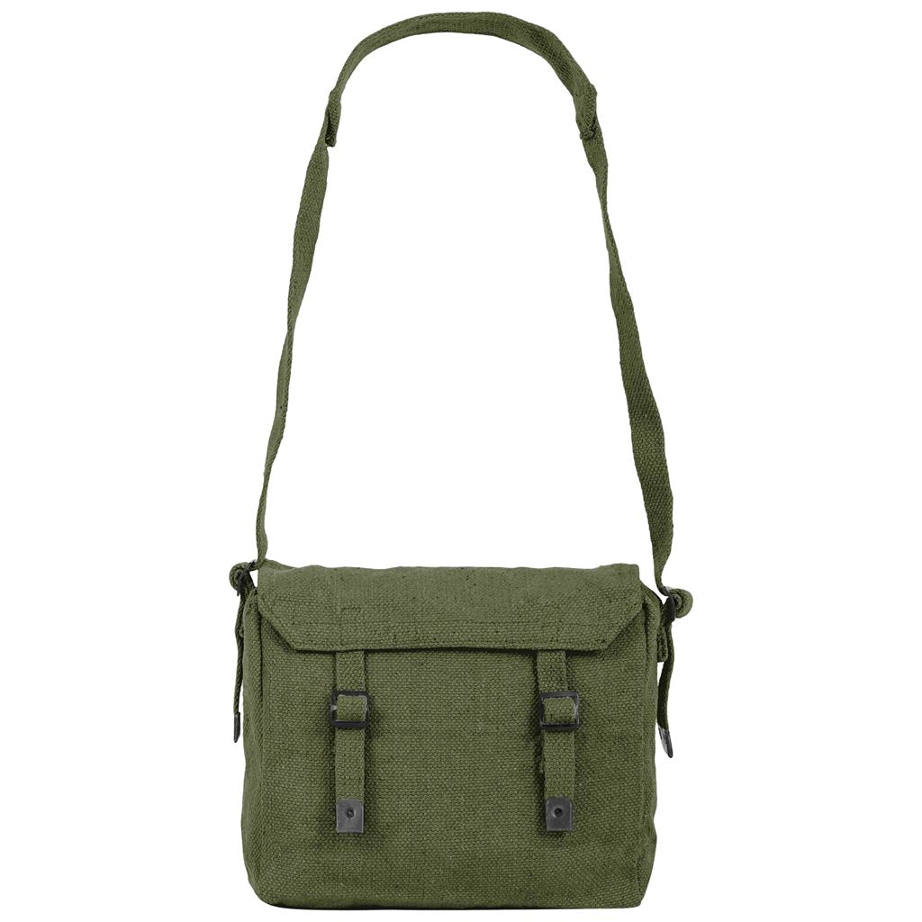 Bolsa bandolera Webbing Haversack 45 l beige de lona lavada con diseño clásico