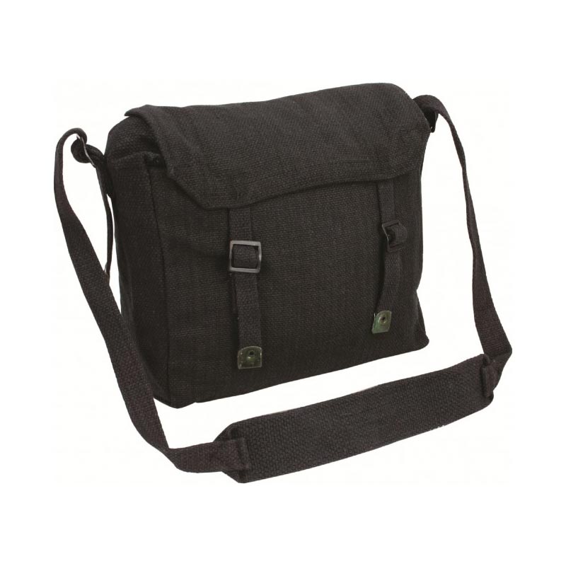 Bolsa bandolera Webbing Haversack 45 l beige de lona lavada con diseño clásico