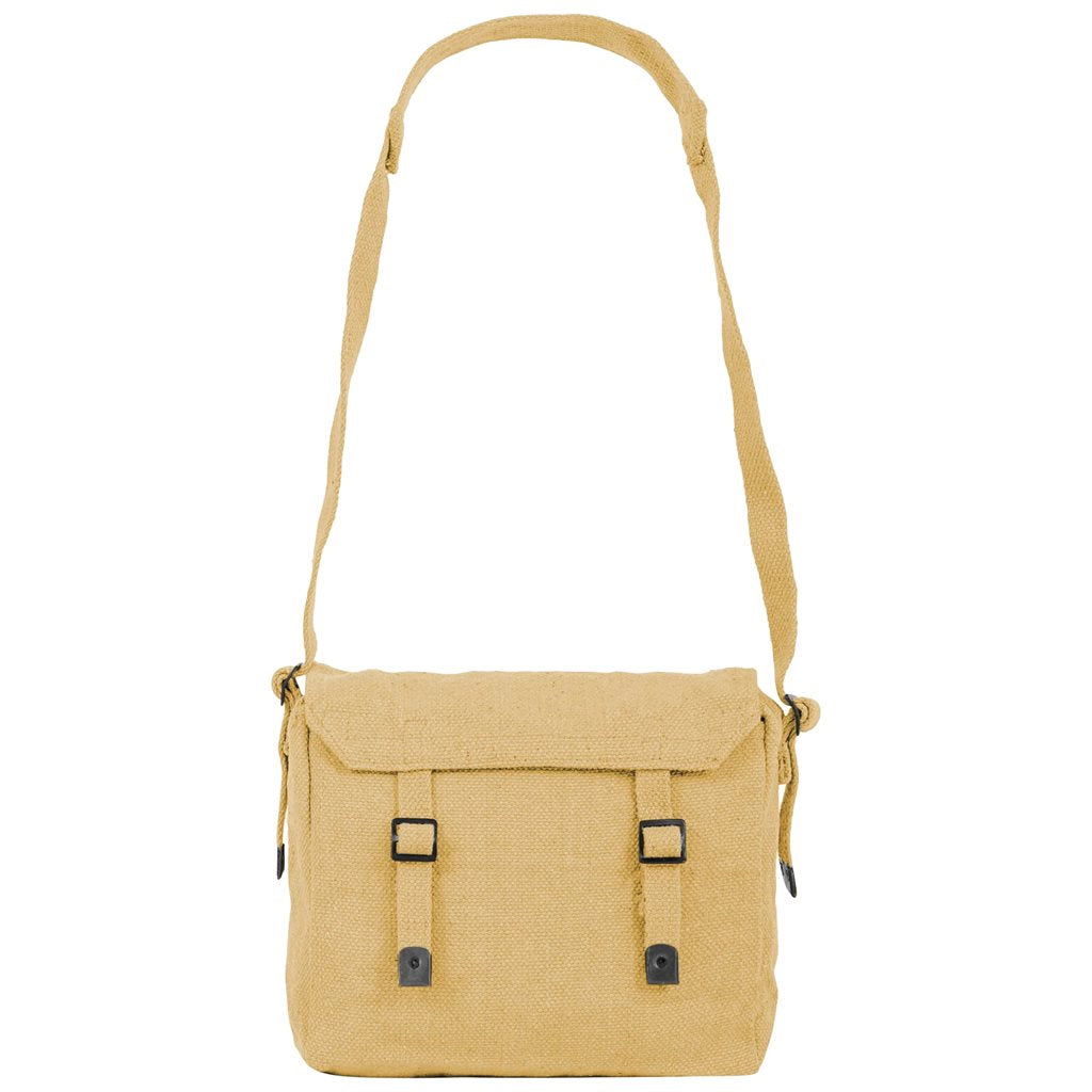 Bolsa bandolera Webbing Haversack 45 l beige de lona lavada con diseño clásico