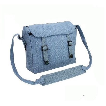 Bolsa bandolera Webbing Haversack 45 l beige de lona lavada con diseño clásico
