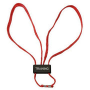 Esposas de entrenamiento HT-01-T textil rojo, set desechable de 5 unidades