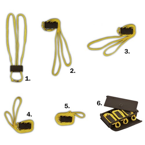 Esposas desechables HT textiles negras - pack de 5
