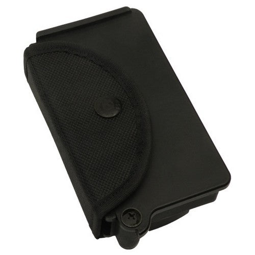 Funda negra con clip metálico para 3 esposas textiles HT-01
