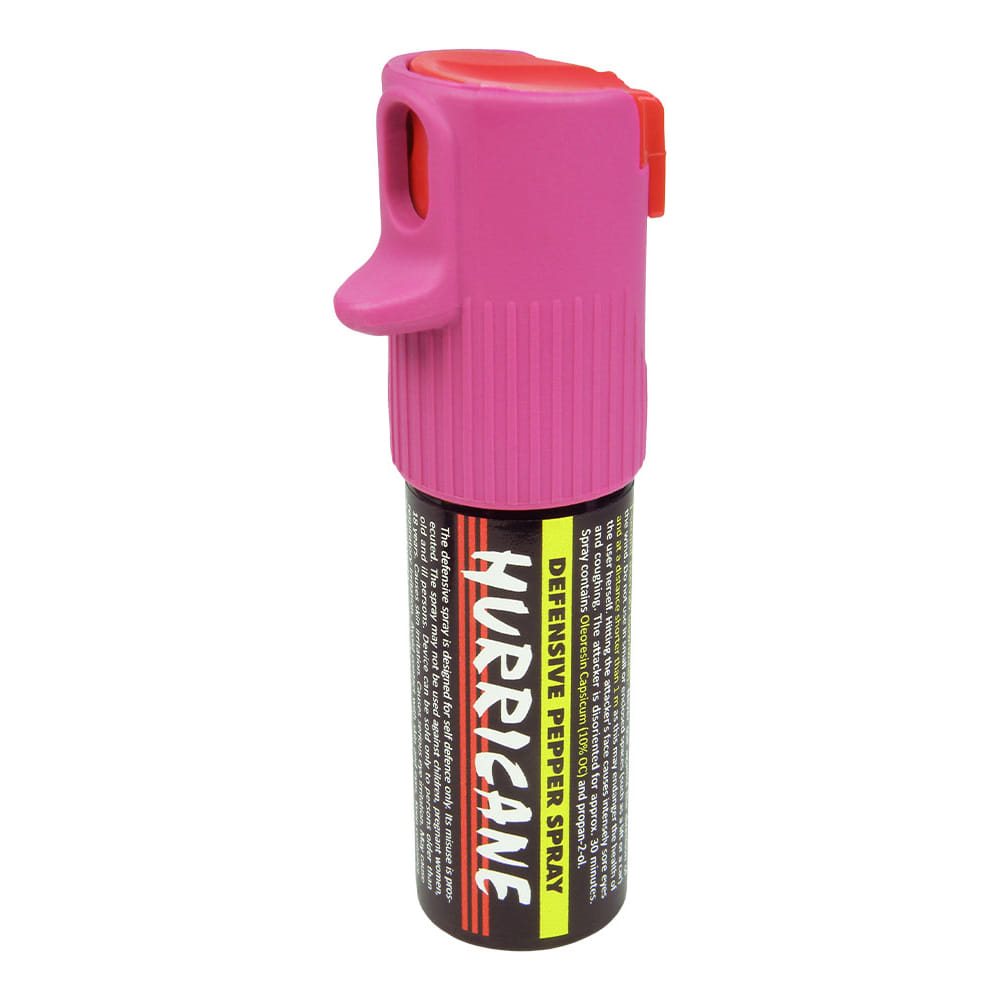 Spray de pimienta HURRICANE 15 ml rosa, no inflamable, para autodefensa