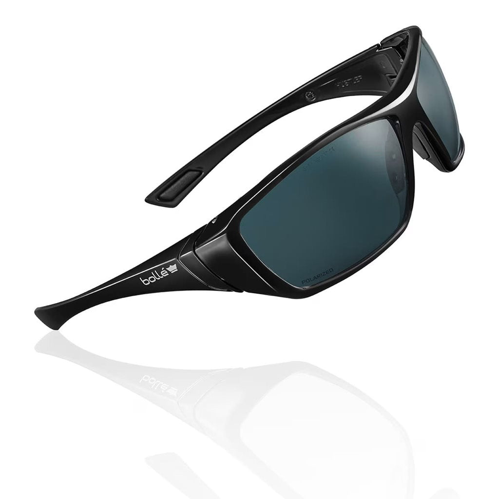 Gafas tácticas BOLLE HUSTLER polarizadas negras con funda de microfibra