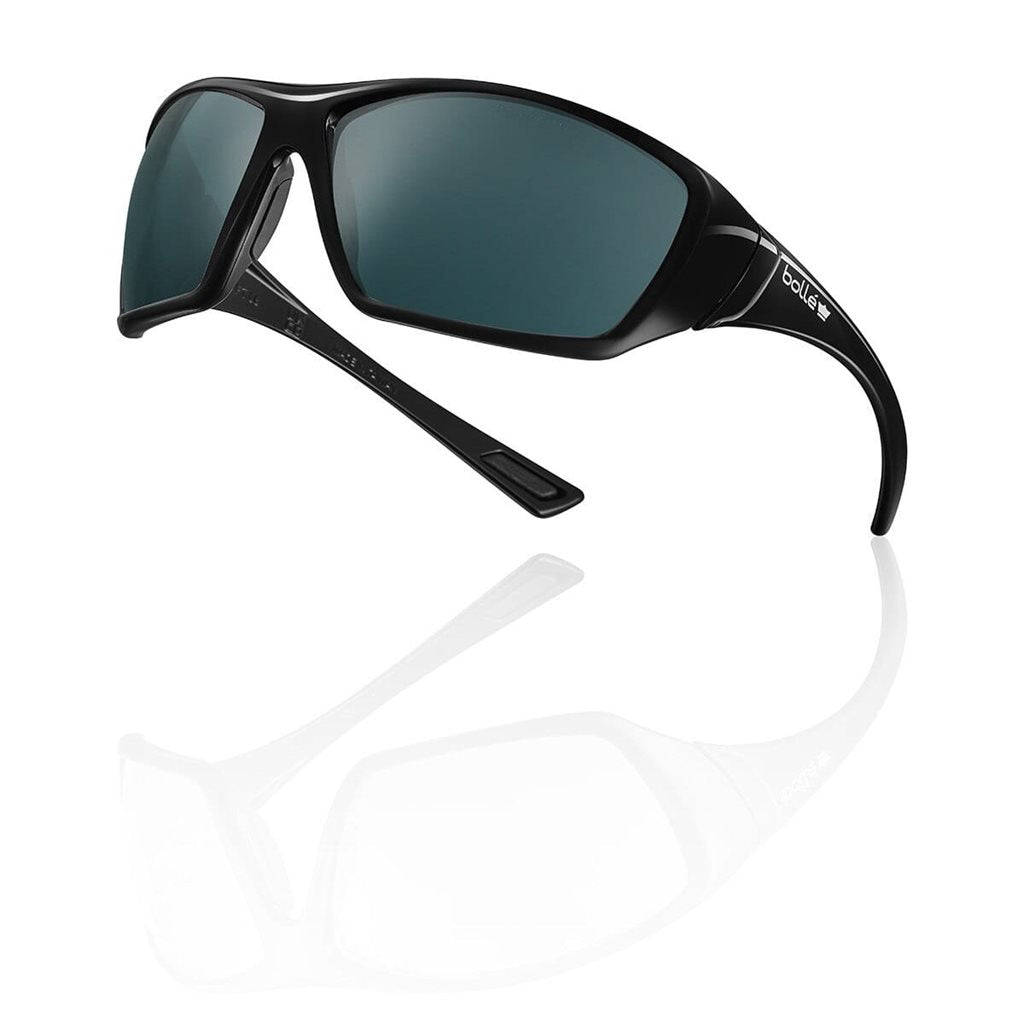 Gafas tácticas BOLLE HUSTLER polarizadas negras con funda de microfibra