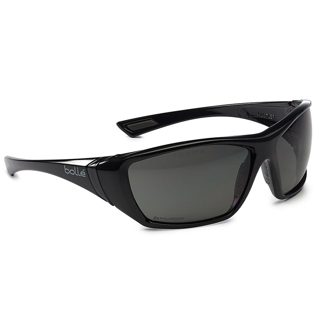 Gafas tácticas BOLLE HUSTLER negras con funda de microfibra