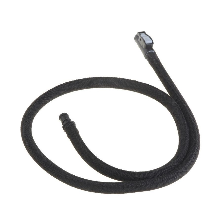 Manguera de repuesto QMT negra con trenzado textil y protección UV, compatible con SOURCE
