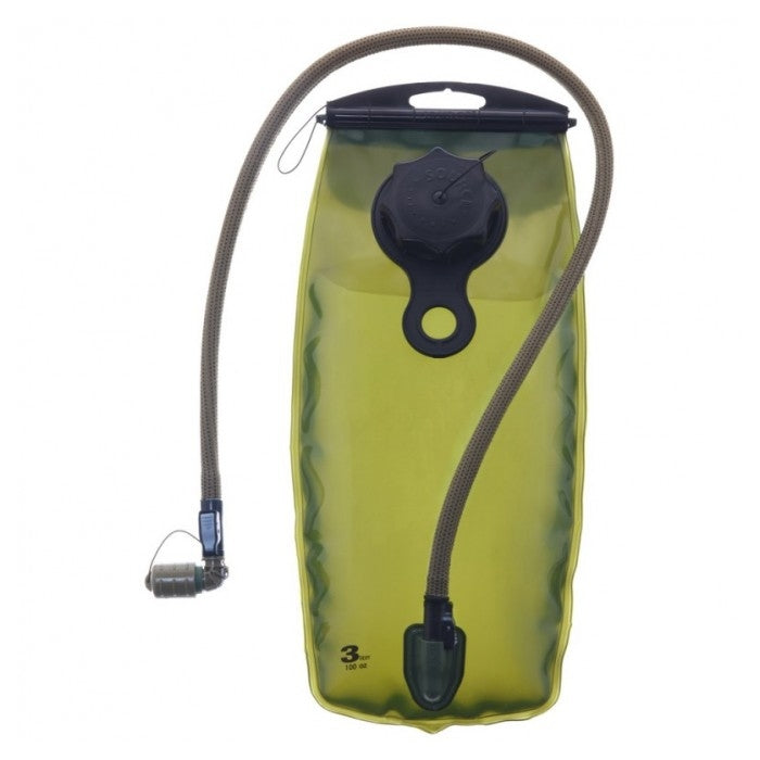 Bolsa de hidratación 3L WXP SOURCE Coyote vista con boquilla y tapón