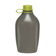 Botella de plástico EXPLORER 1 L con tapón color lima y mosquetón