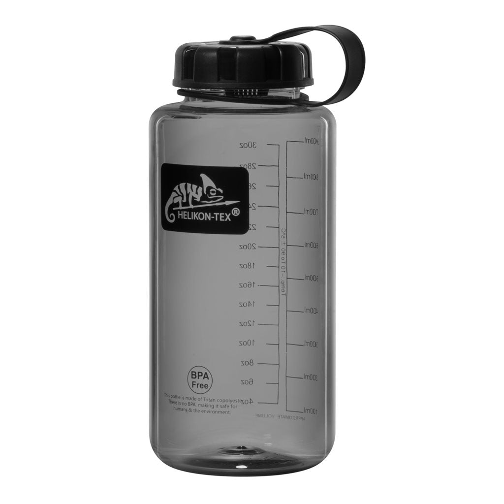 Botella OUTDOOR 1 l transparente de Tritan con boca ancha y cierre interior hermético