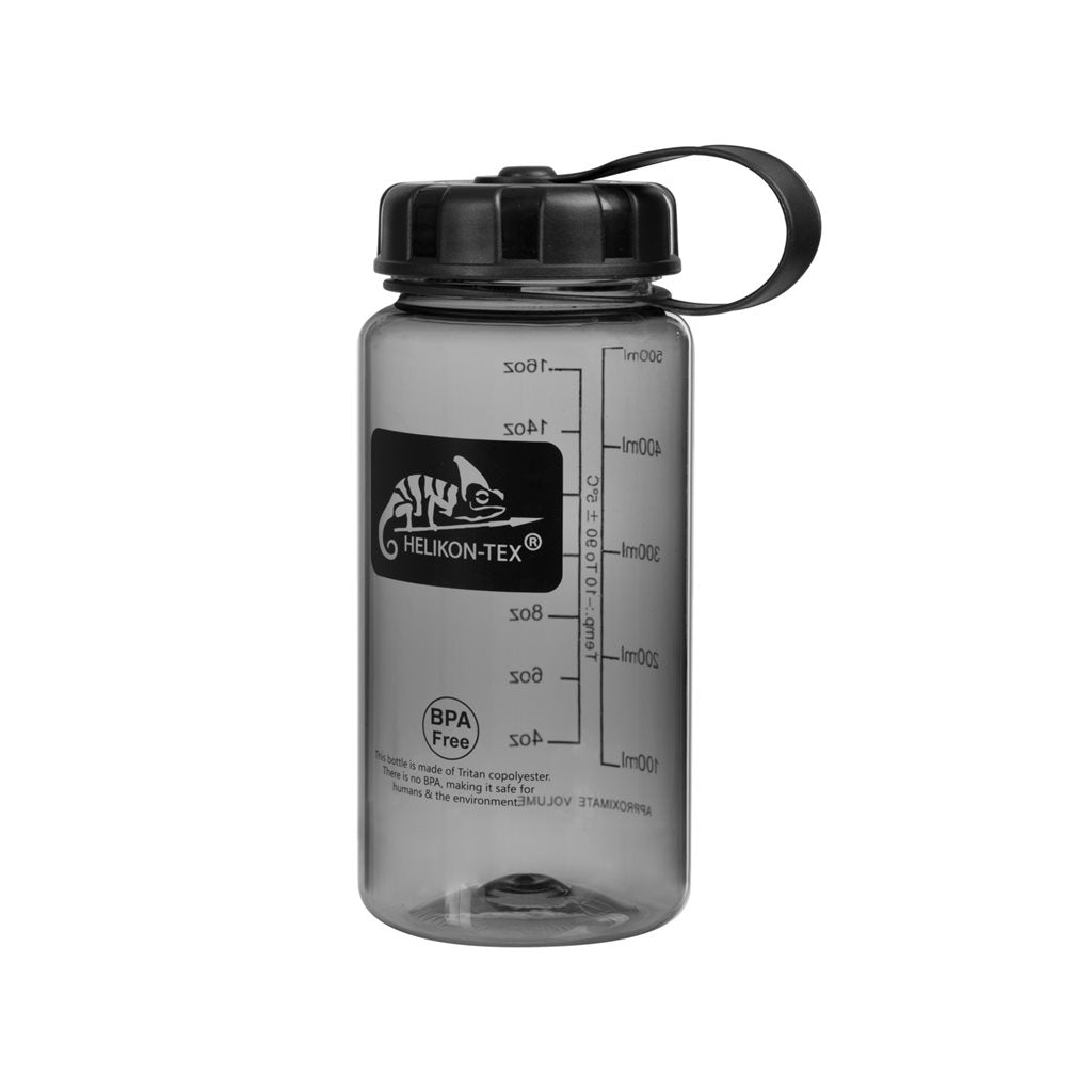 Botella OUTDOOR 0,55 l ahumada en Tritan con boca ancha y tapa con sello interior