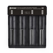 Cargador inteligente i4 para 4 baterías, compatible con Ni-MH, Ni-CD y Li-ion