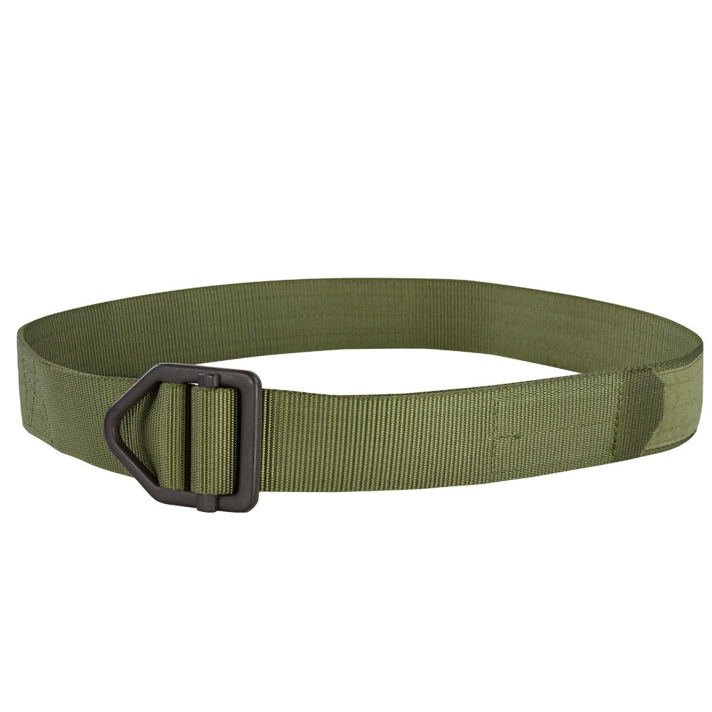 Cinturón Instructor verde para rescate y descenso, hebilla autoajustable y cierre de velcro