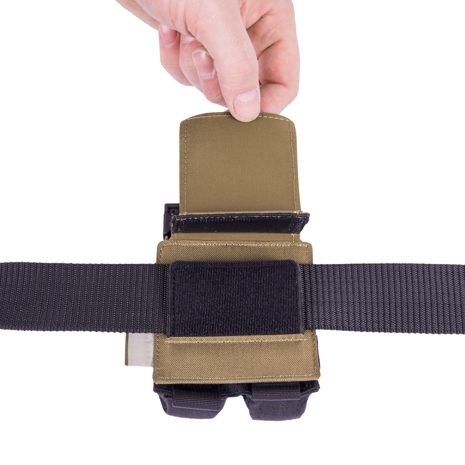 Panel adaptador MOLLE Adapter 2 Cordura negro para cinturón, nylon