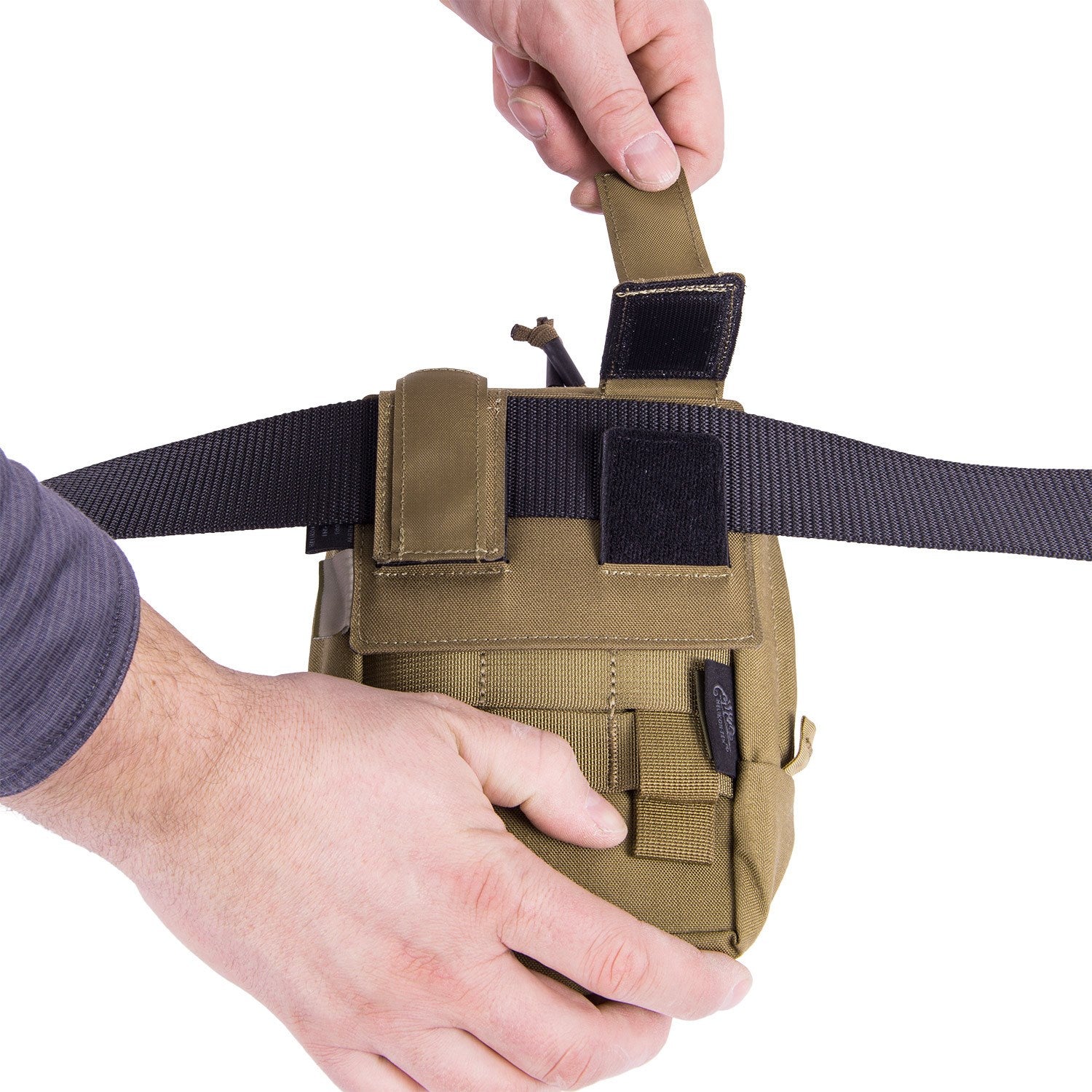 Panel de cinturón MOLLE Adapter 3 Cordura Negro, adaptador en nylon