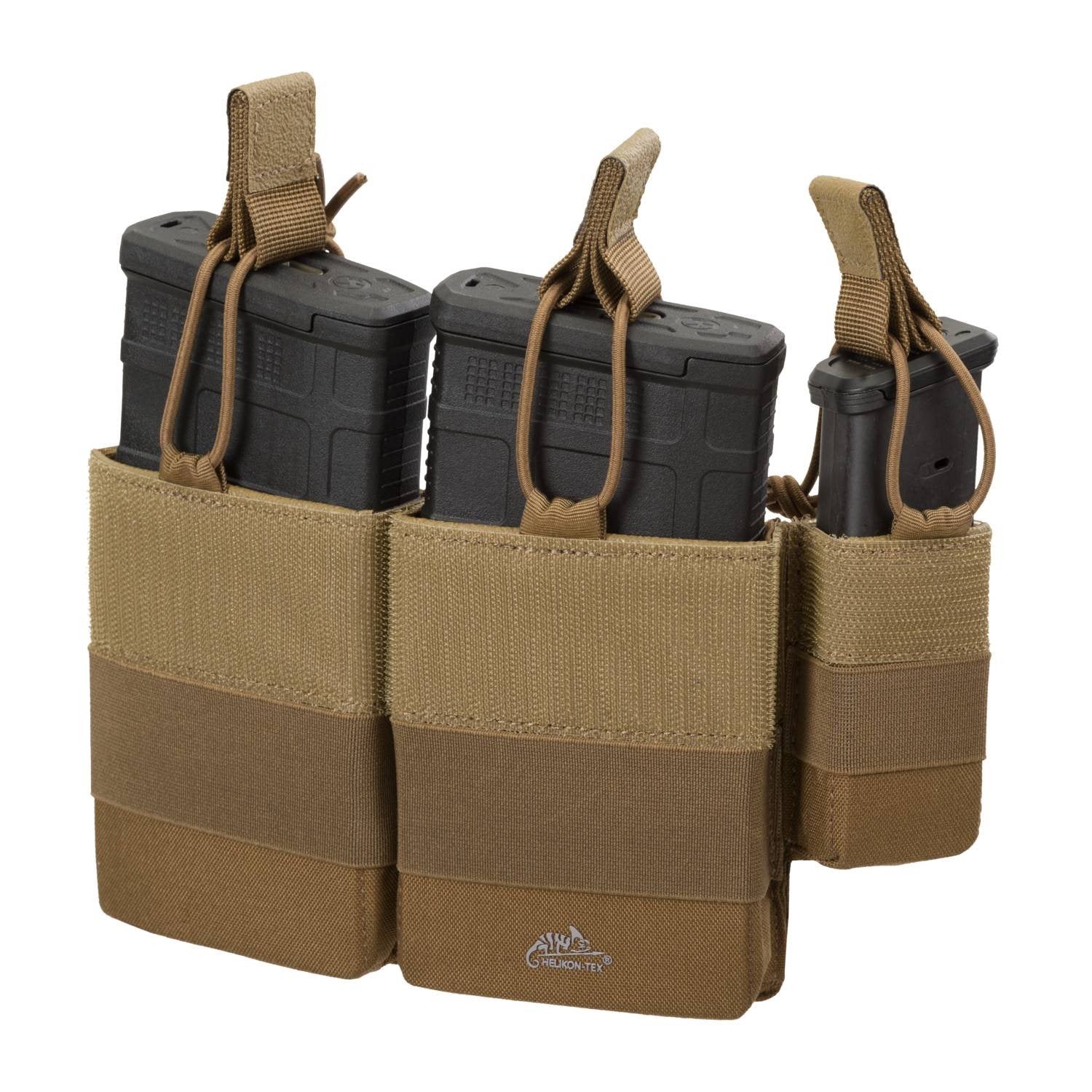 Bolsa COMPETITION TWOGUN combinada COYOTE para dos cargadores .308 y un cargador de pistola, diseñada para chaleco