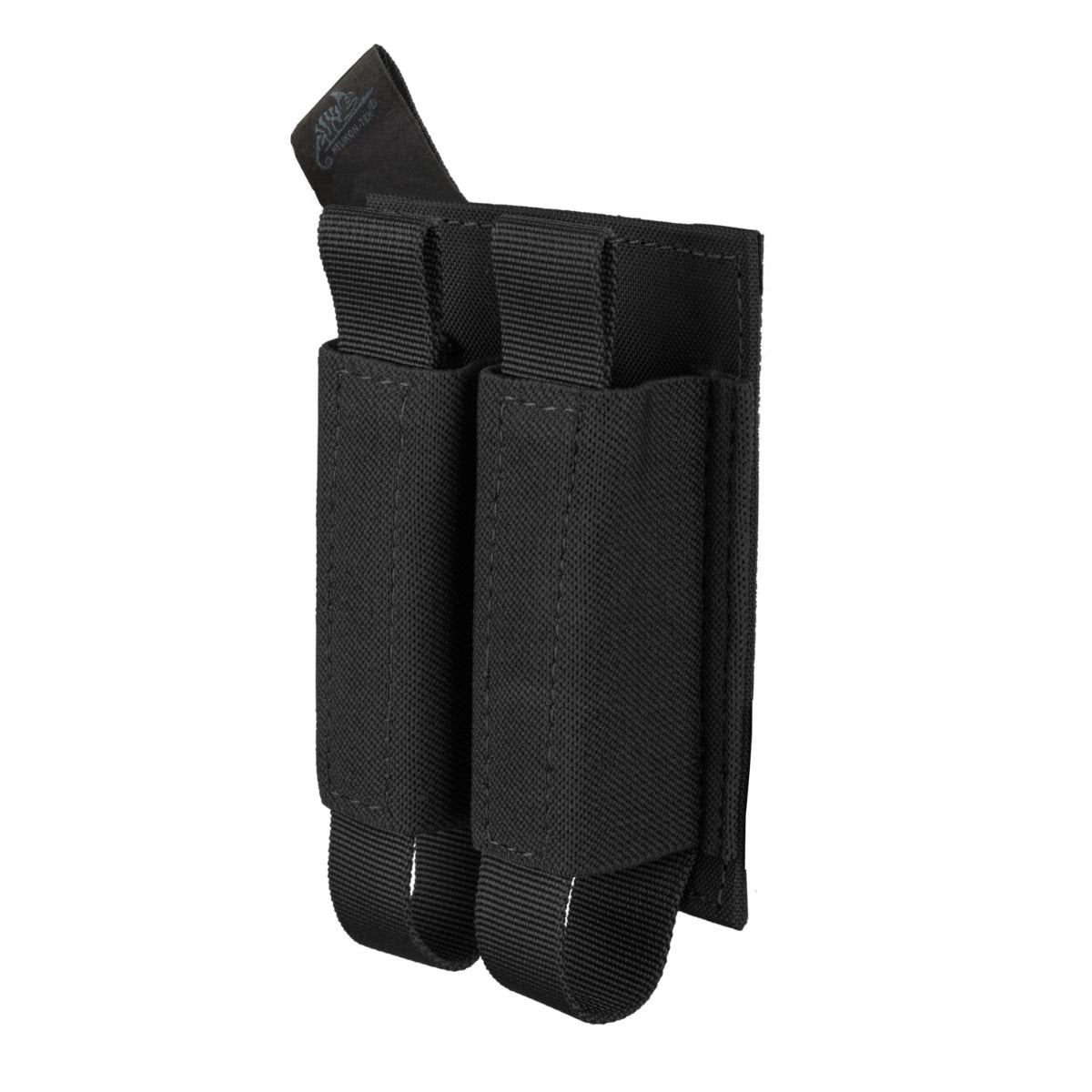 Inserto elástico para dos cargadores de pistola, negro, HELIKON-TEX