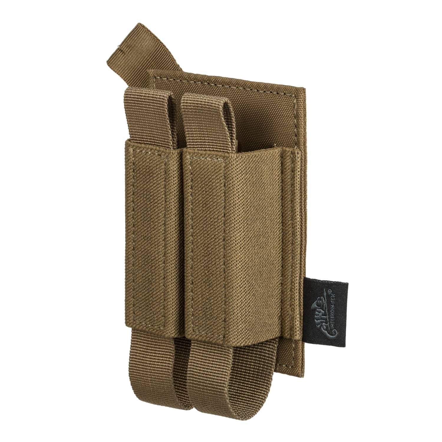 Inserto elástico para dos cargadores de pistola, negro, HELIKON-TEX