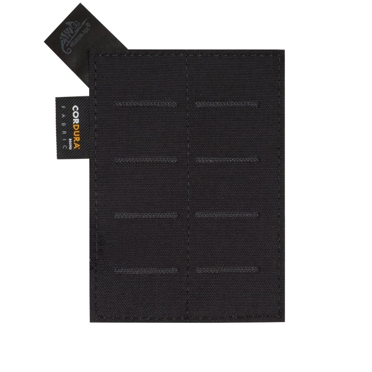 Panel MOLLE INSERT 2 Cordura negro con cierre velcro y tejido MOLLE en dos columnas