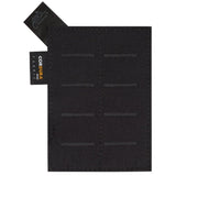 Panel MOLLE INSERT 2 Cordura negro con cierre velcro y tejido MOLLE en dos columnas