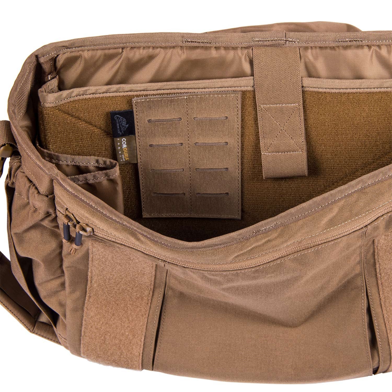 Panel MOLLE INSERT 2 Cordura negro con cierre velcro y tejido MOLLE en dos columnas