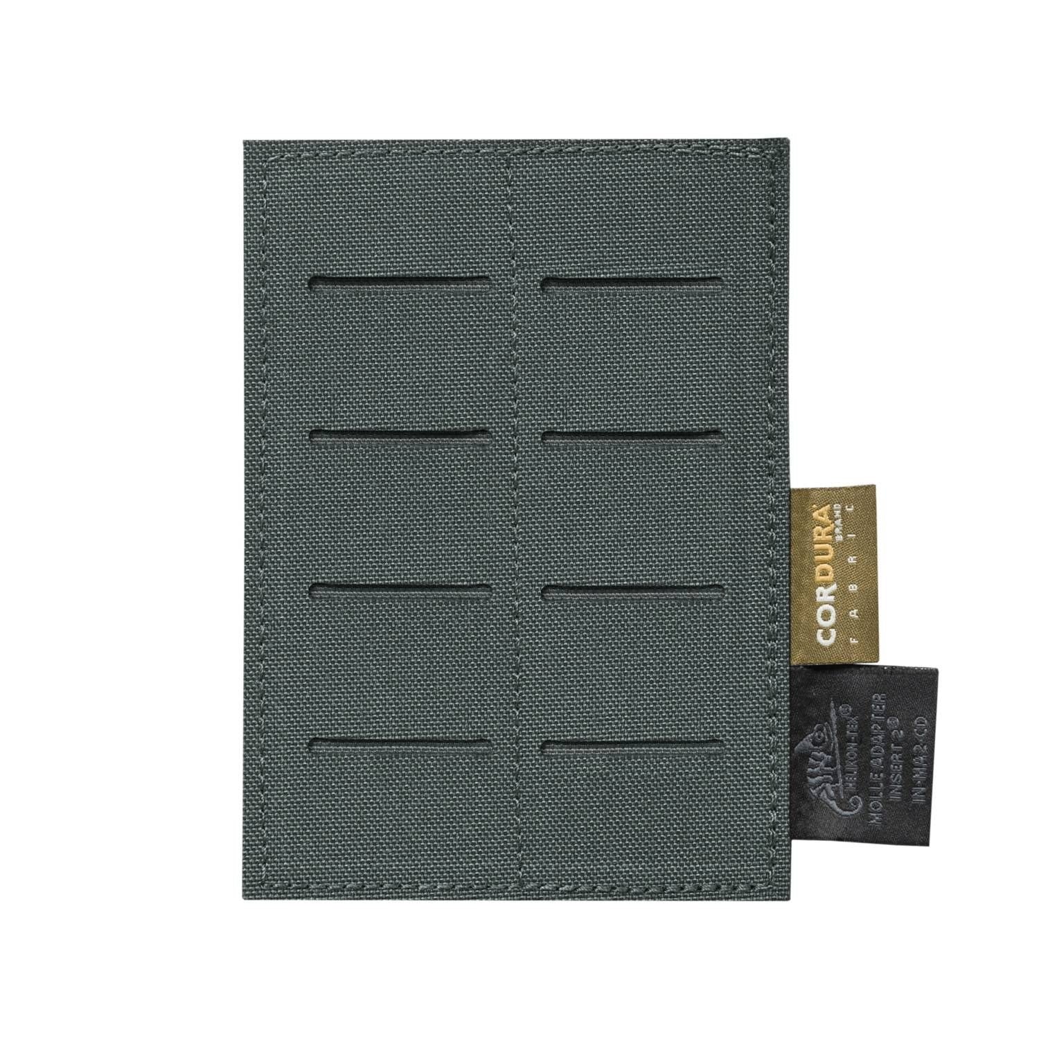 Panel MOLLE INSERT 2 Cordura negro con cierre velcro y tejido MOLLE en dos columnas