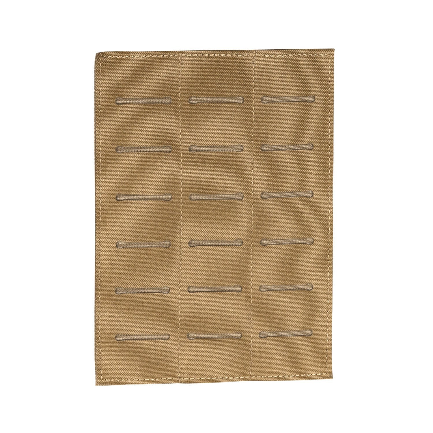 Panel MOLLE INSERT 3® Cordura® negro con cierre de velcro trasero y láser MOLLE en dos columnas