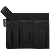 INSERT LARGE® organizador grande negro con 4 bolsillos y 4 bandas elásticas, compatible VIS