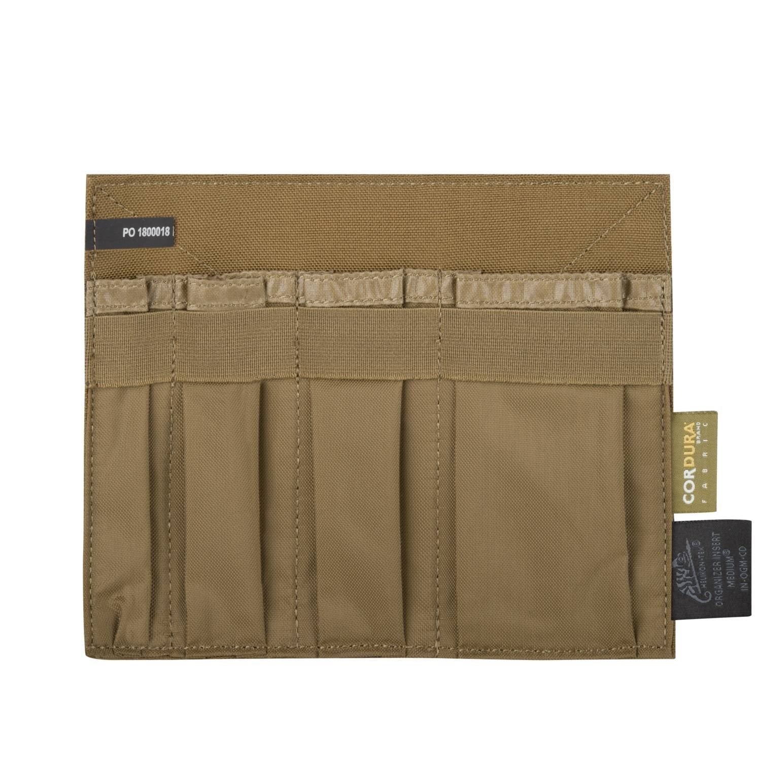 INSERT LARGE® organizador grande negro con 4 bolsillos y 4 bandas elásticas, compatible VIS