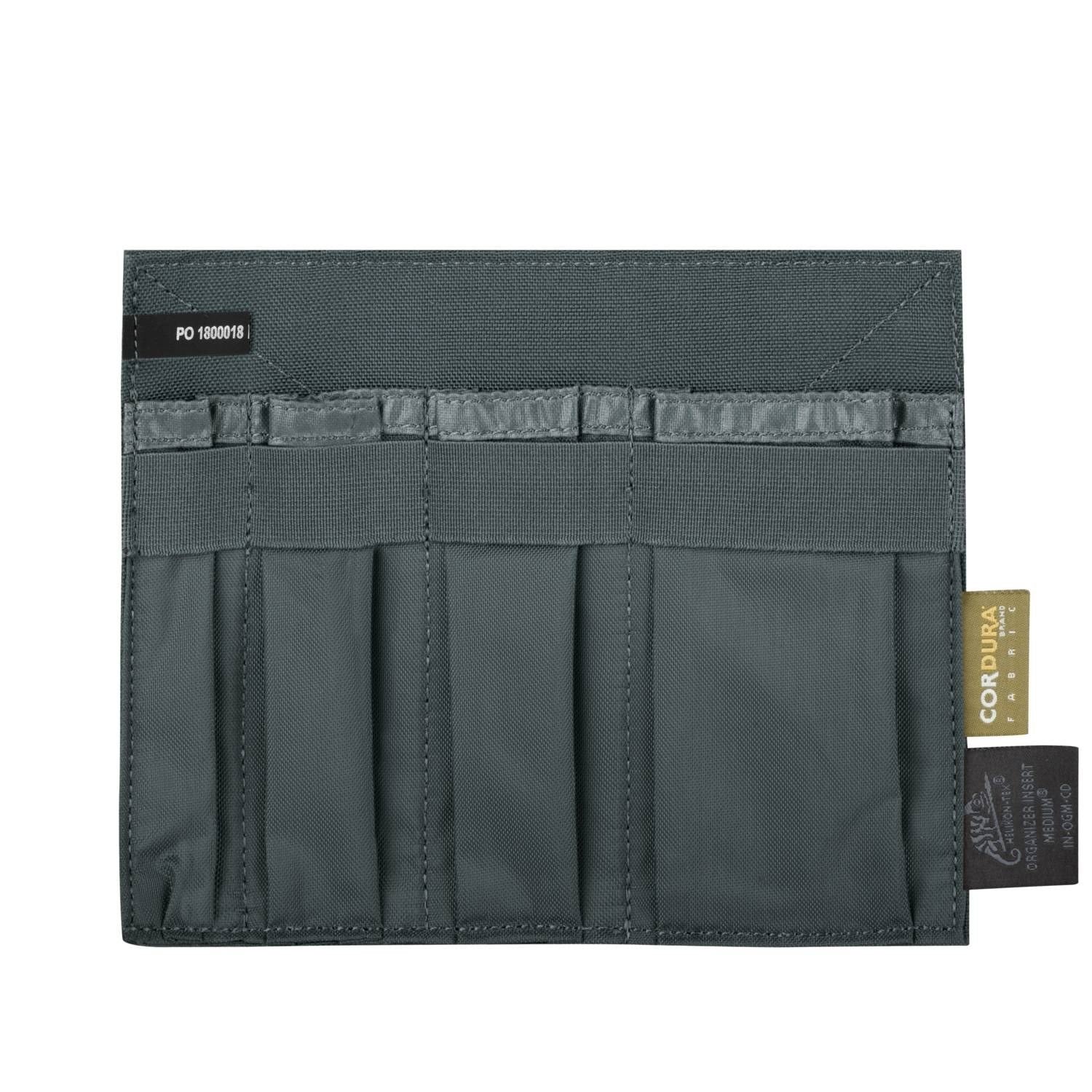 INSERT LARGE® organizador grande negro con 4 bolsillos y 4 bandas elásticas, compatible VIS