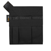 Insert organizador MEDIUM negro, 100% nylon, 2 tiras elásticas, 3 bolsillos