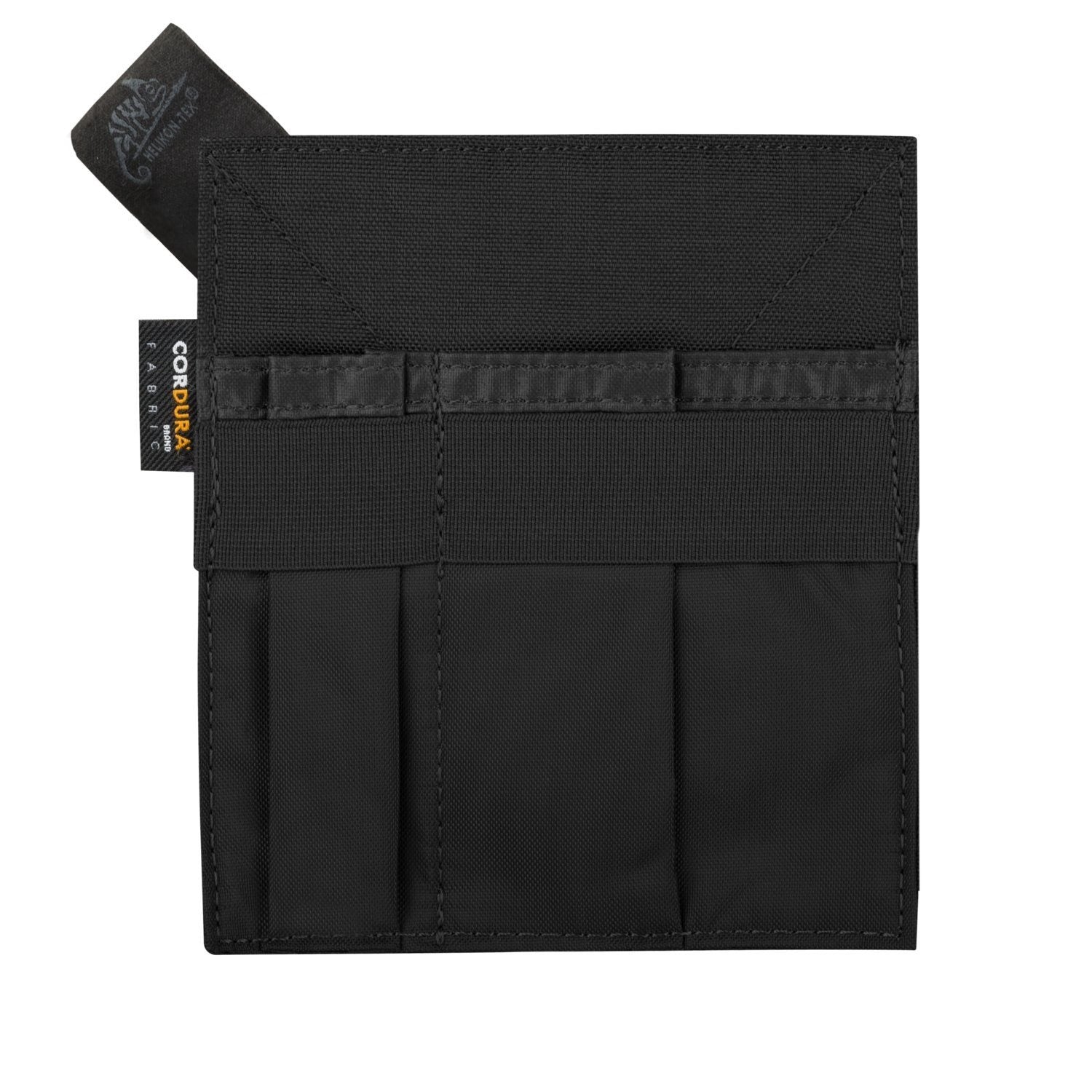 Insert organizador MEDIUM negro, 100% nylon, 2 tiras elásticas, 3 bolsillos