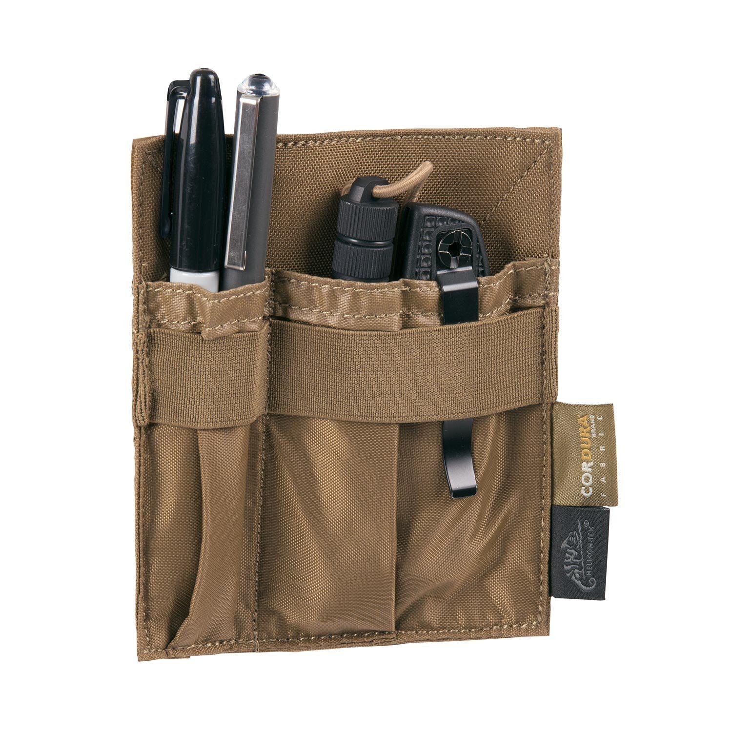 Insert organizador MEDIUM negro, 100% nylon, 2 tiras elásticas, 3 bolsillos