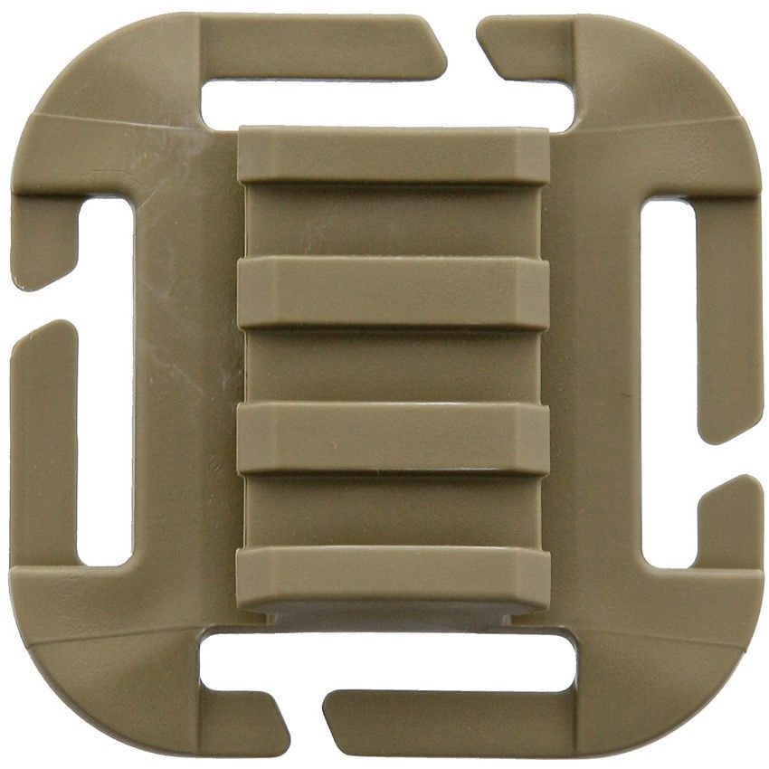 Hebilla QASM-RAMP de plástico color TAN compatible con riel M1913 Picatinny