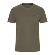 Camiseta WX Canyon de manga corta, inspiración militar en tonos grises y verde-marrón