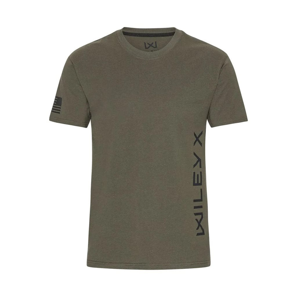 Camiseta CANYON VERTICAL verde manga corta