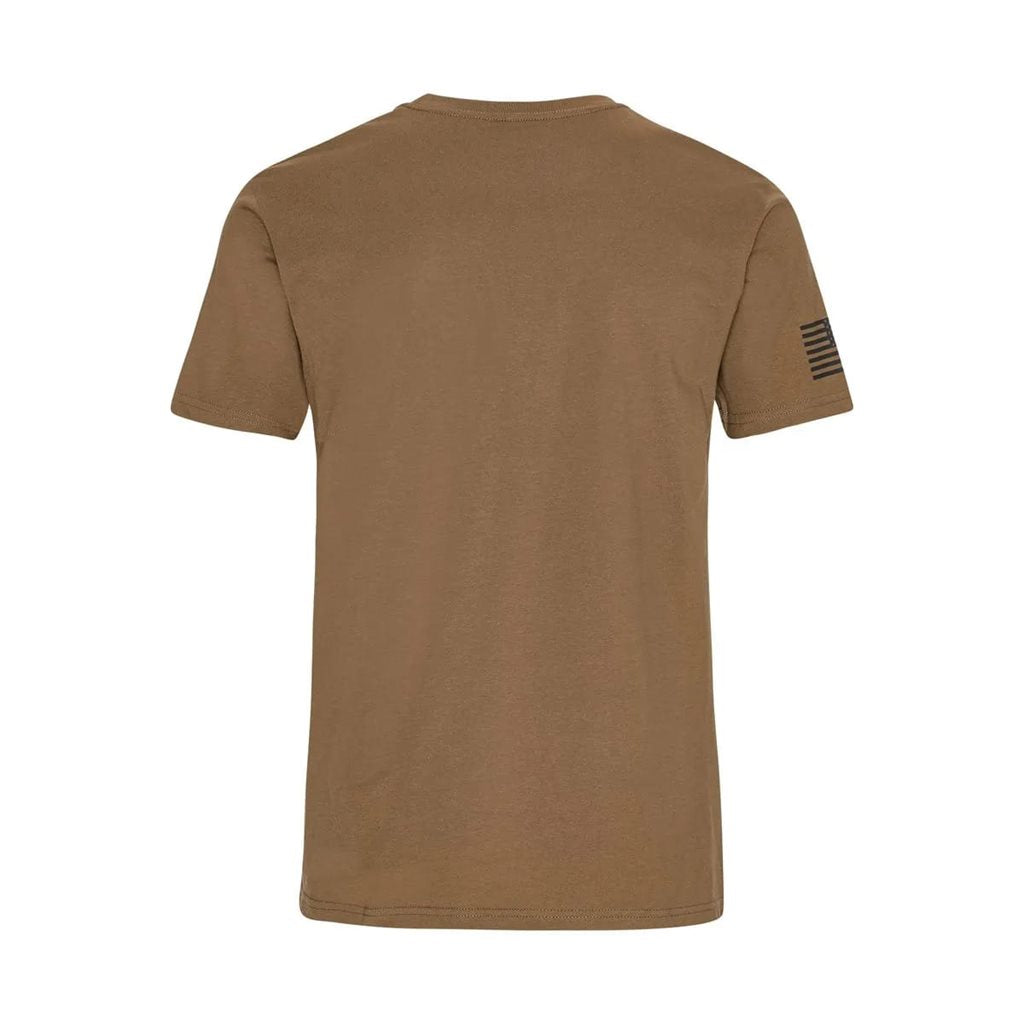 Camiseta WX CANYON color coyote, manga corta, inspiración militar y urbana
