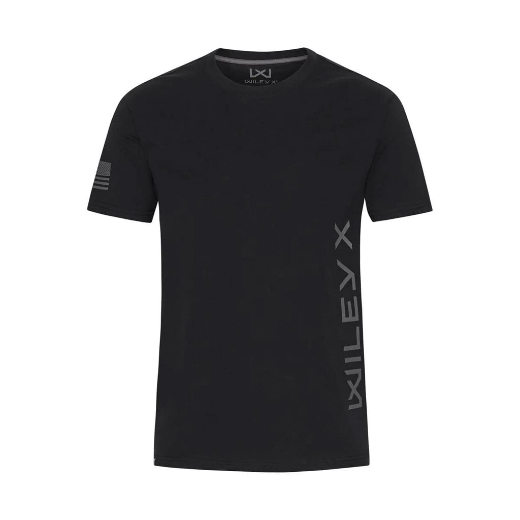 Camiseta CANYON VERTICAL negra, vista frontal
