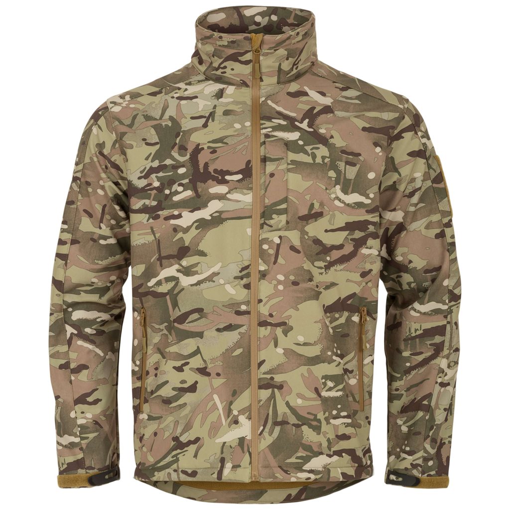Bunda ODIN softshell de HIGHLANDER, chaqueta softshell con corte anatómico y tres bolsillos