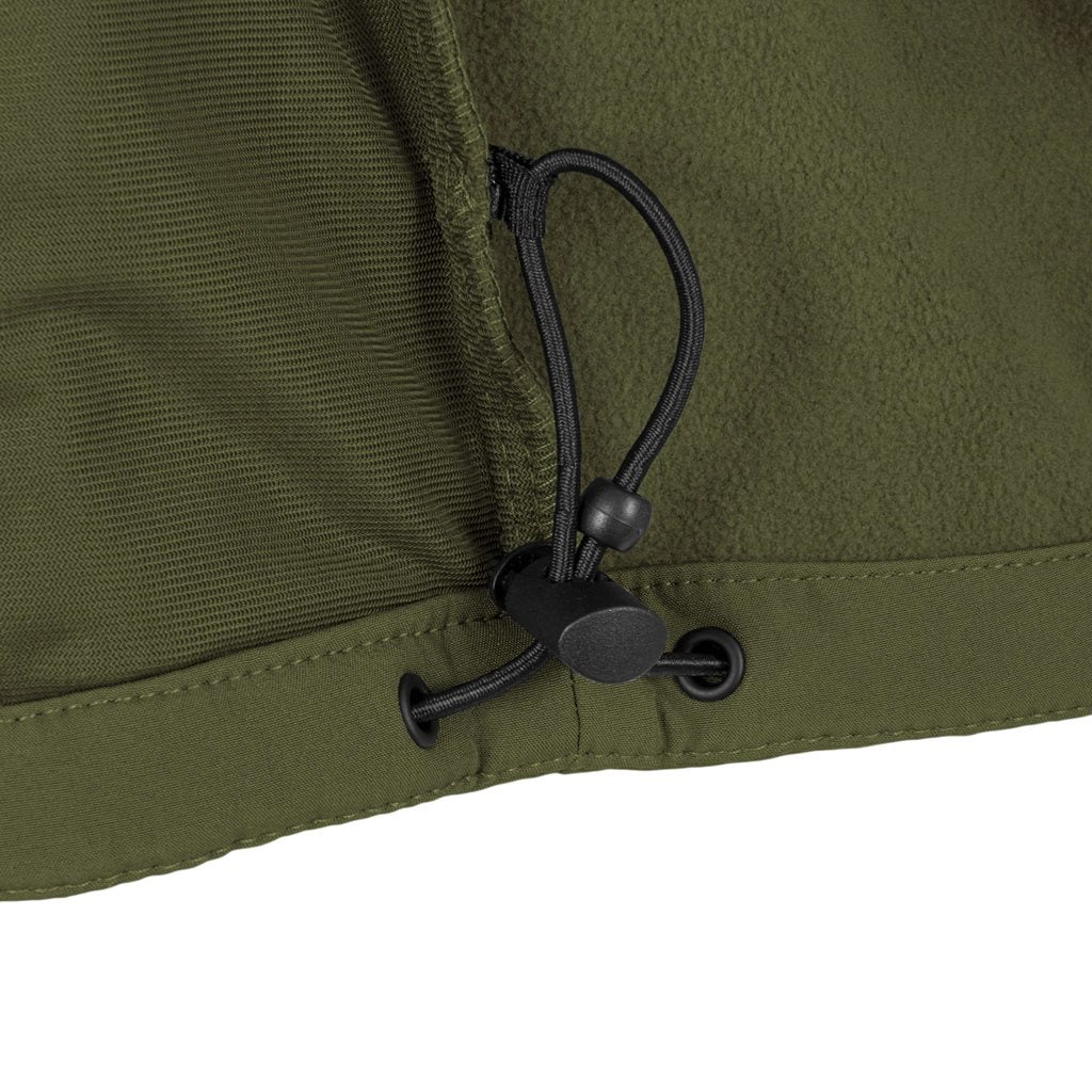 Chaqueta Softshell ODIN HIGHLANDER verde con corte anatómico y tres bolsillos