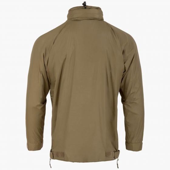 Anorak HALO verde, ligero y compacto, vista frontal