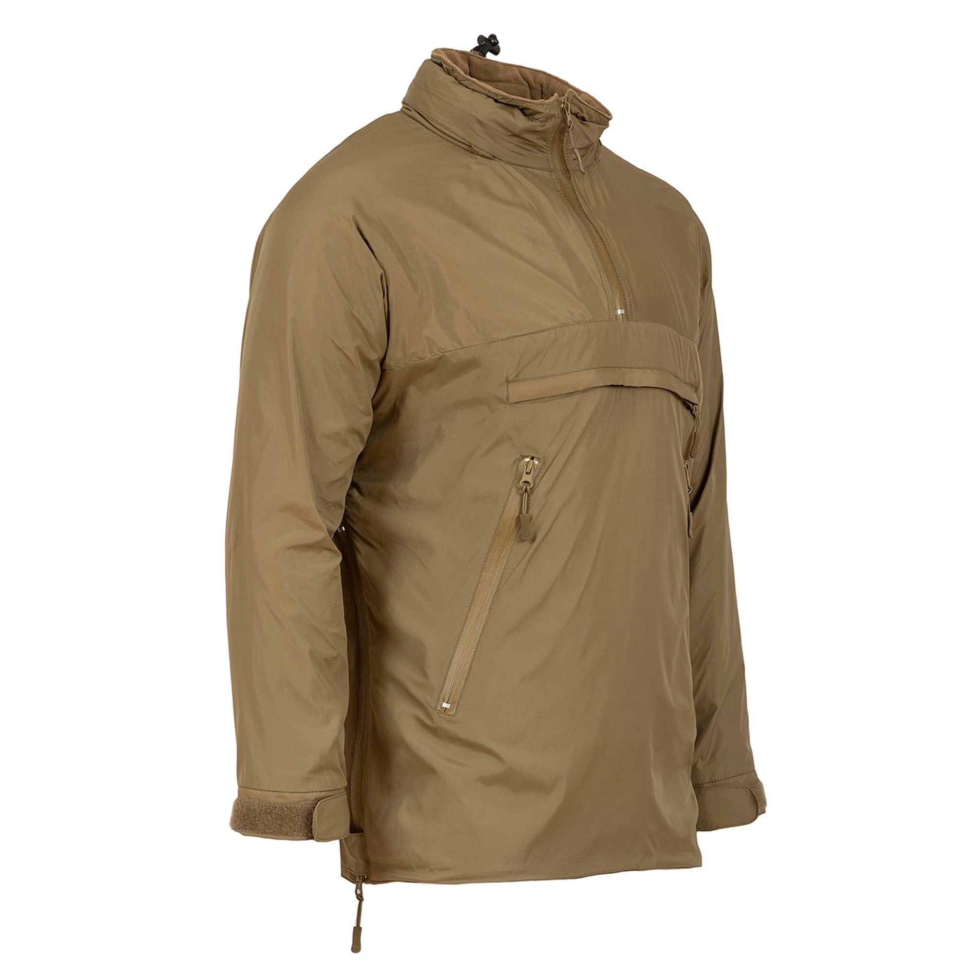Anorak HALO verde, ligero y compacto, vista frontal