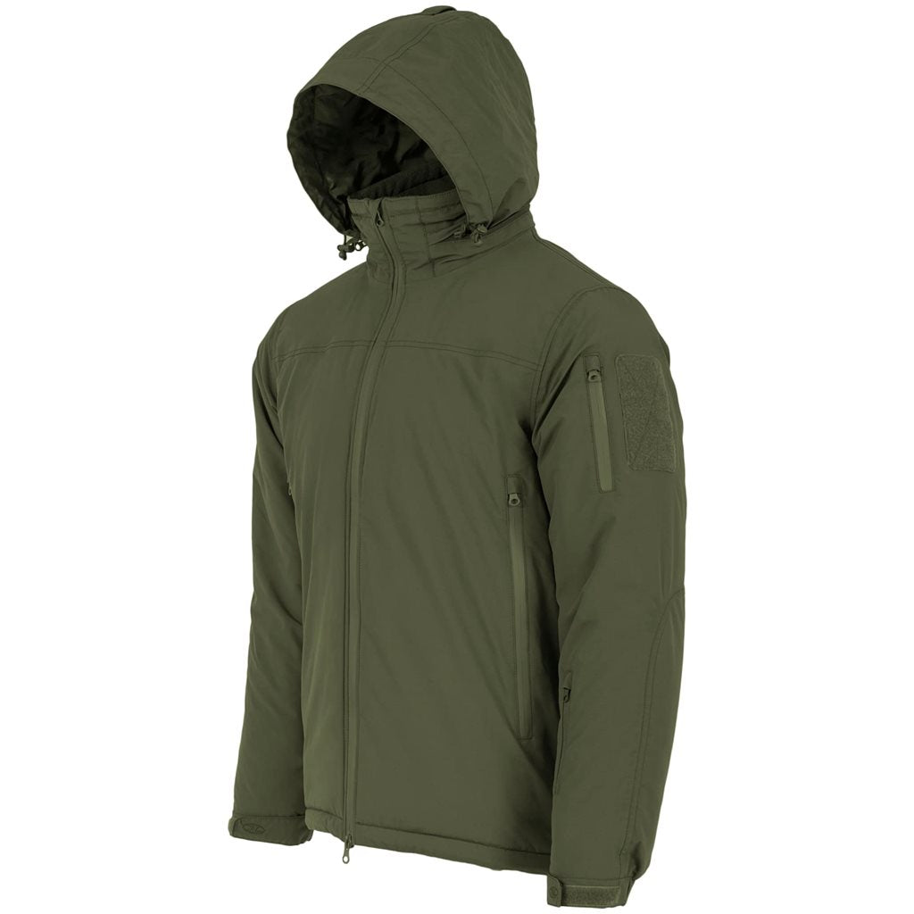Chaqueta táctica STRYKER ZEENÁ con capucha guardada en el cuello y aislamiento TECLOFT