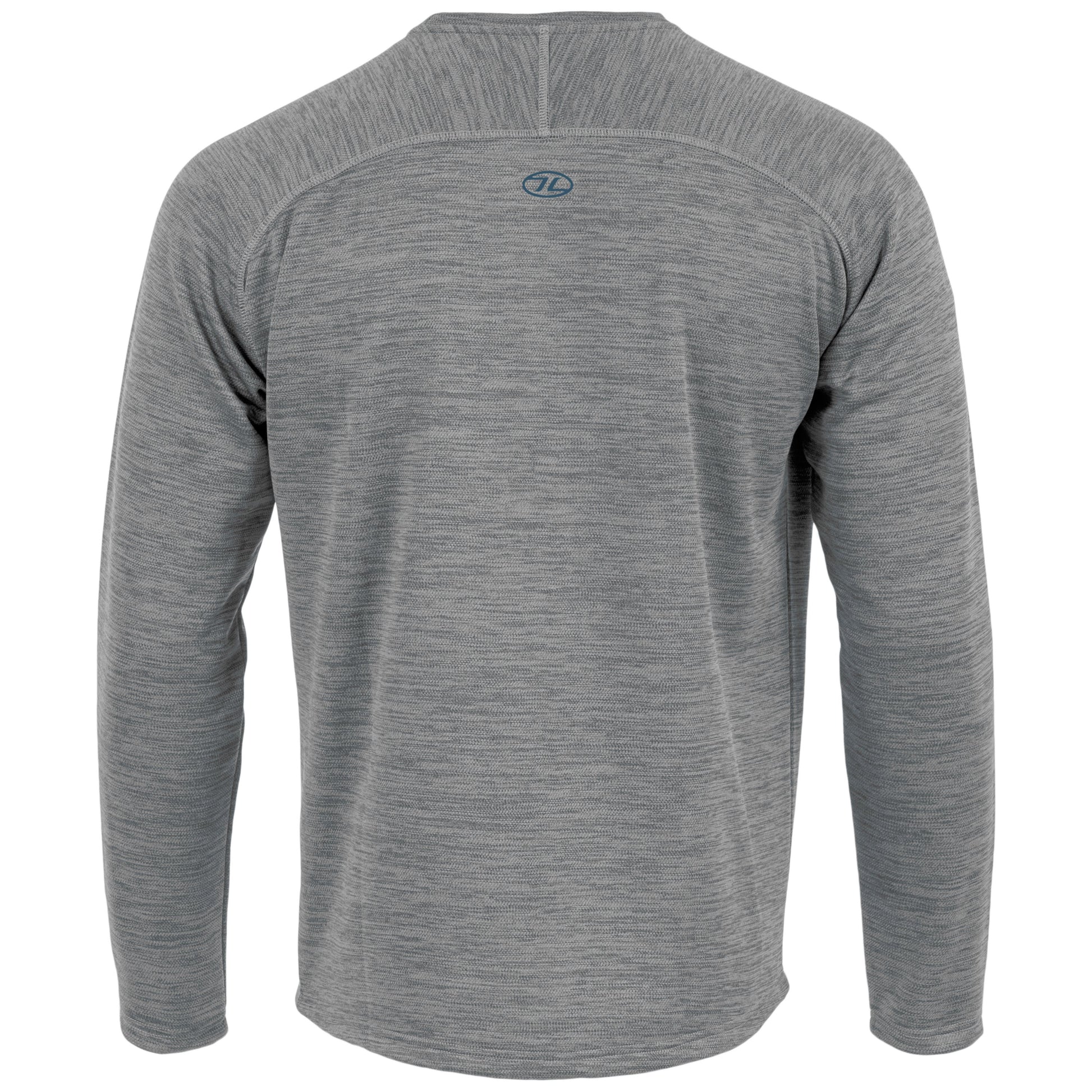 Suéter CREW NECK gris Highlander con exterior de poliéster y forro de fleece peinado