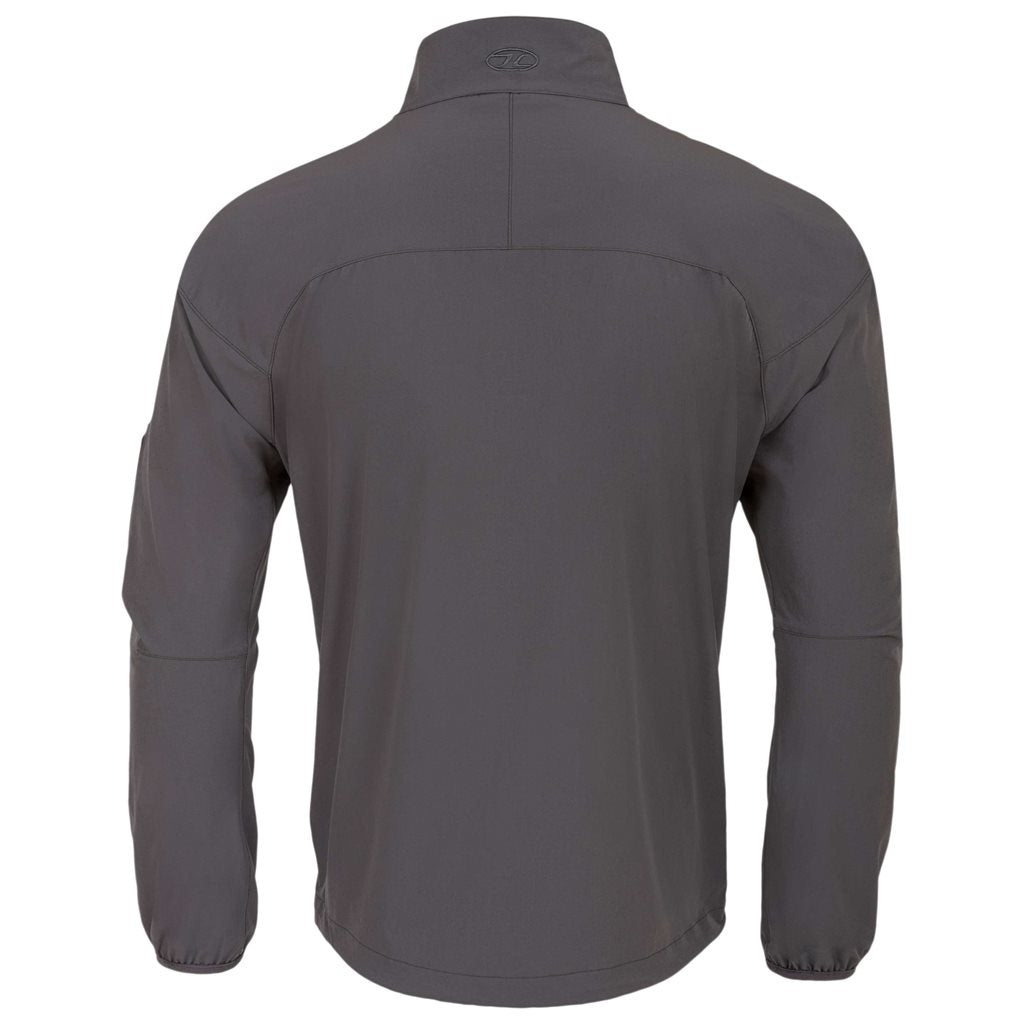 Chaqueta HIRTA SHE gris con cremallera central y dos bolsillos