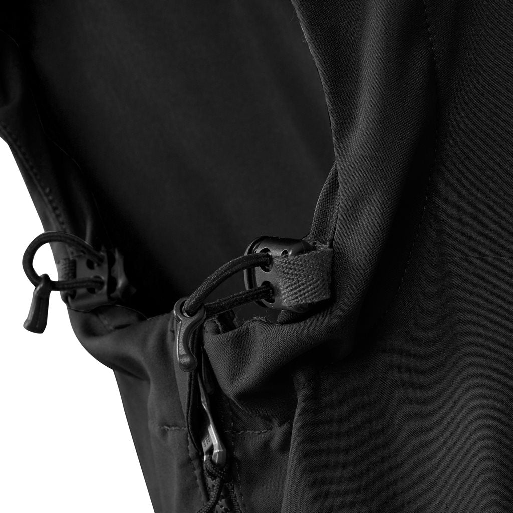 Chaqueta cortavientos SHIELD negra, vista frontal