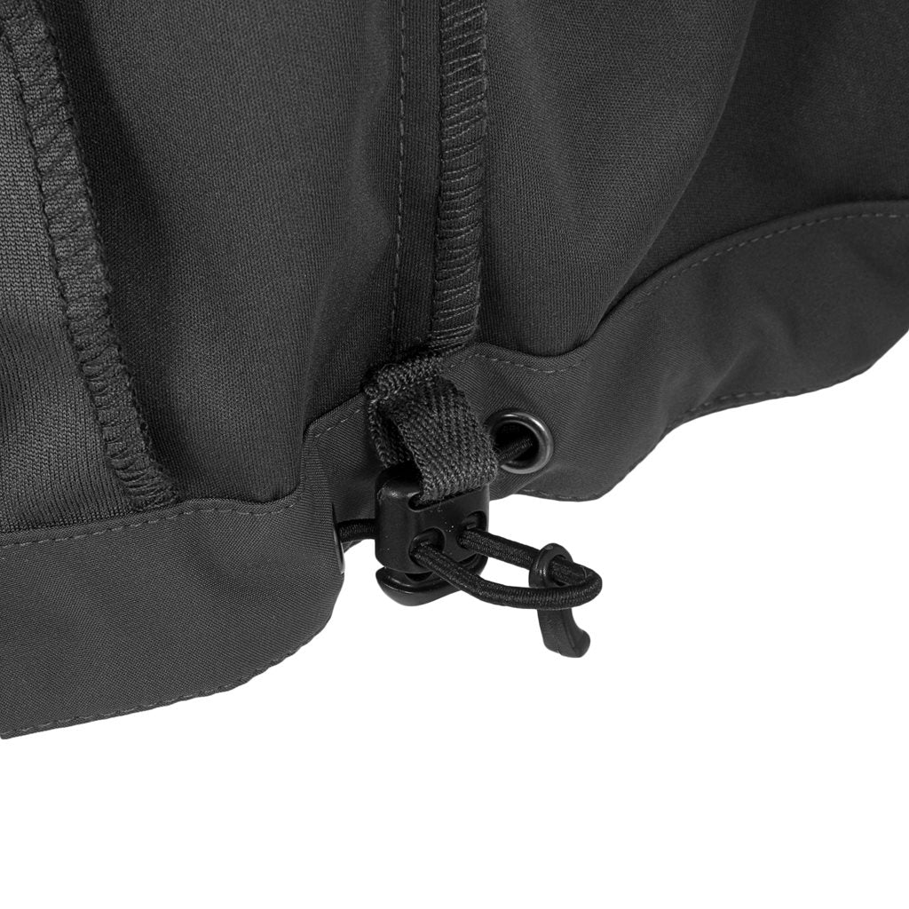Chaqueta cortavientos SHIELD gris, exterior de poliéster con membrana TPU y forro interior
