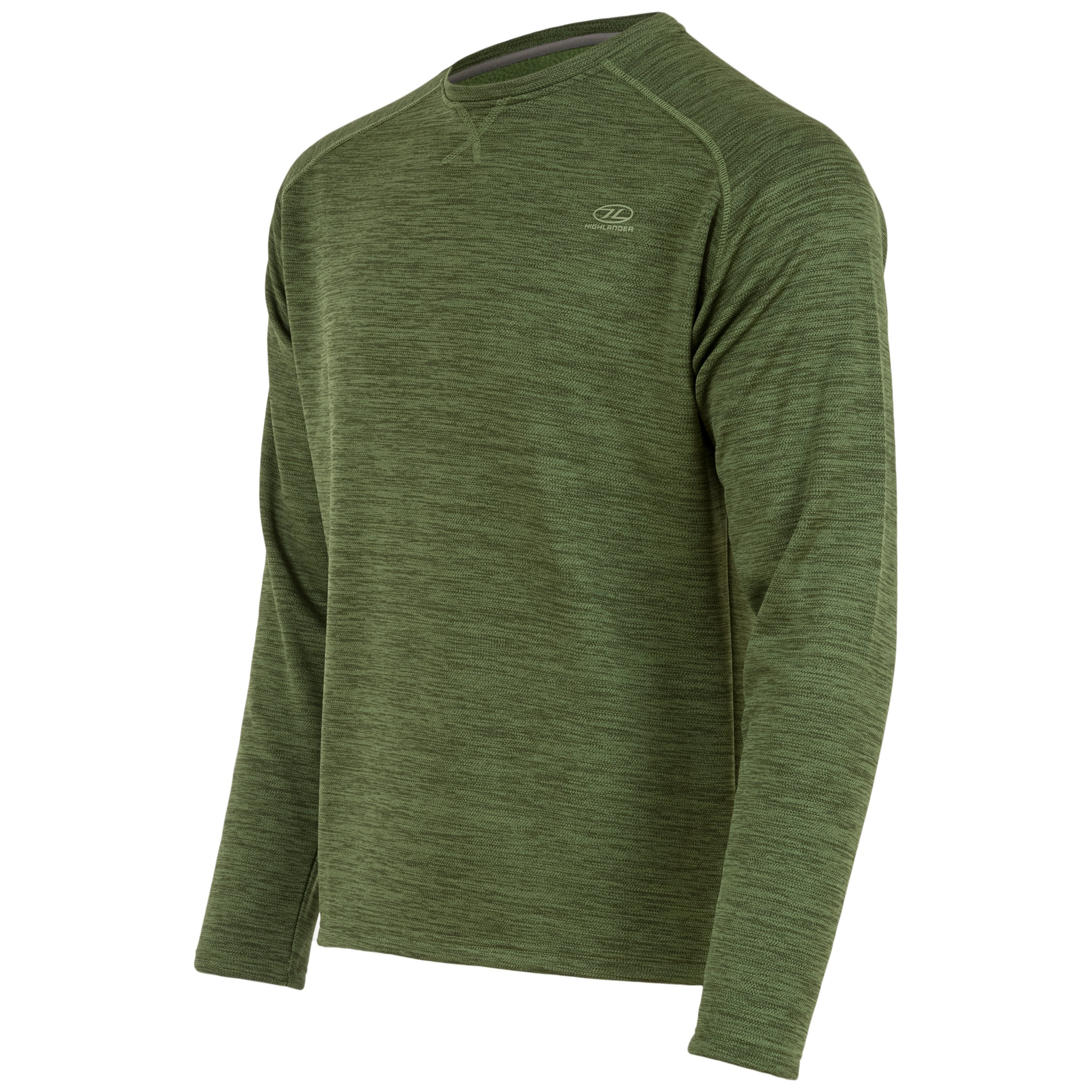 Jersey CREW NECK HIGHLANDER fleecy con exterior de poliéster y forro polar peinado que retiene el calor